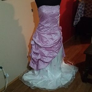 Beautiful Lavender Wedding Dress